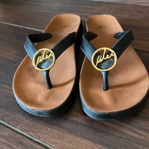 Black and Brown Women's Sandals